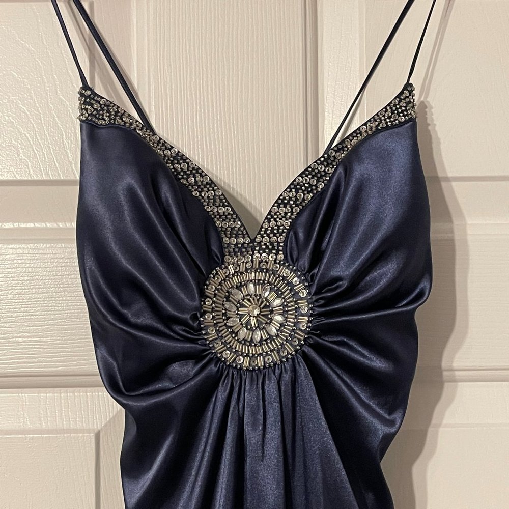 Size 10 Navy Blue Prom Dress (Runs Small)